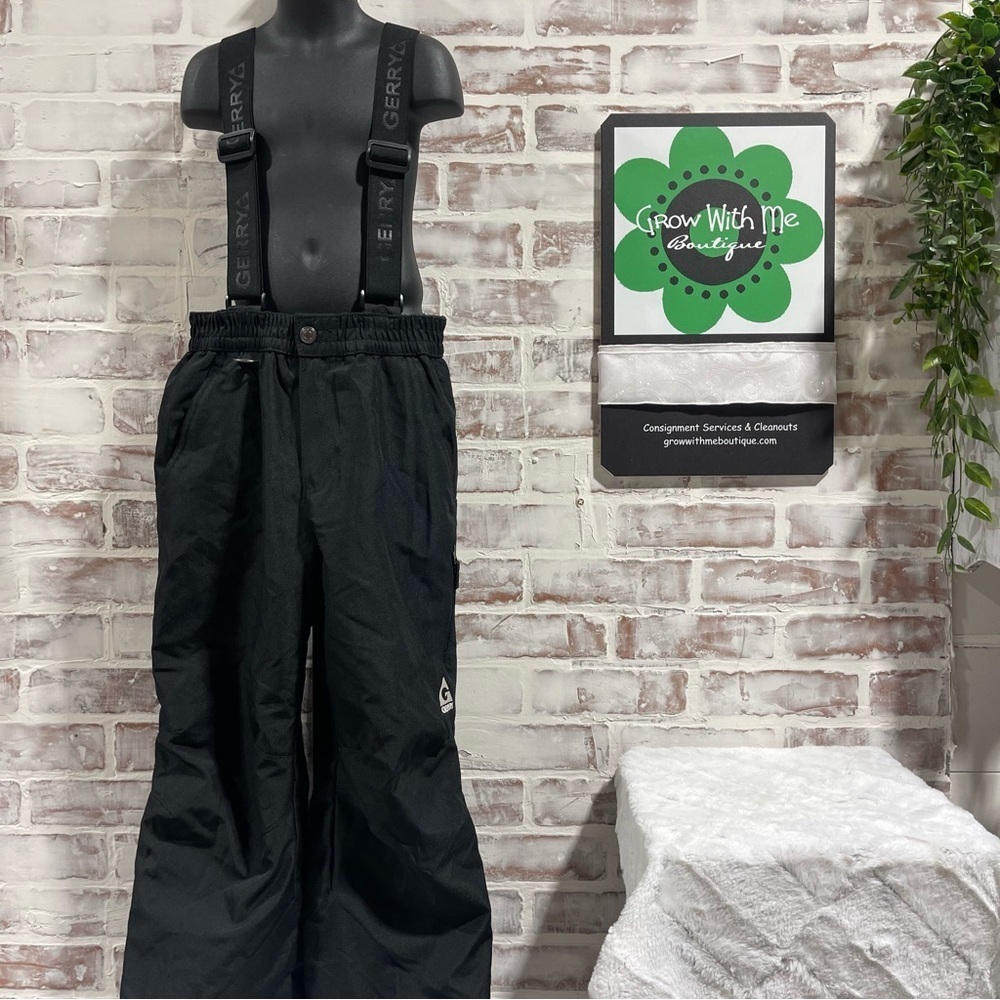 Gerry Weber Black Snow Pants with Suspenders youth 10/12